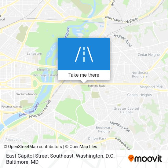 East Capitol Street Southeast map