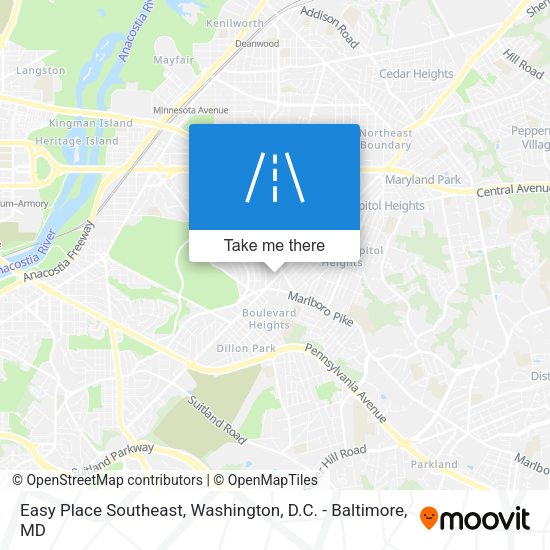 Mapa de Easy Place Southeast