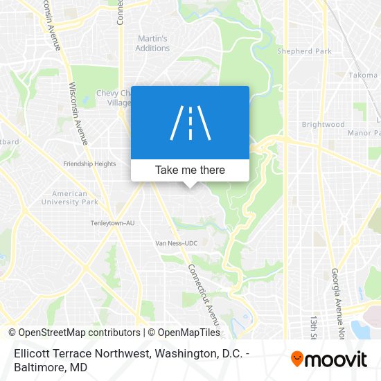 Ellicott Terrace Northwest map