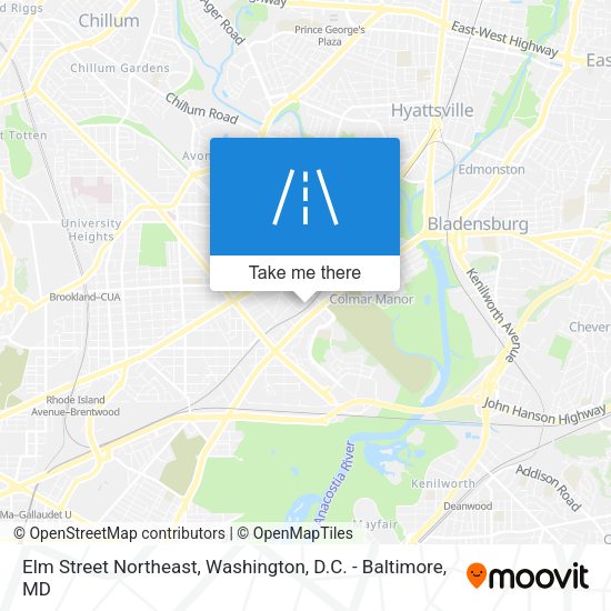 Elm Street Northeast map