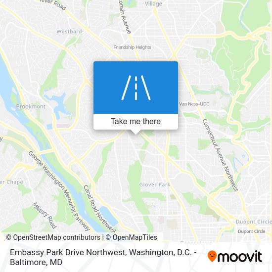 Mapa de Embassy Park Drive Northwest