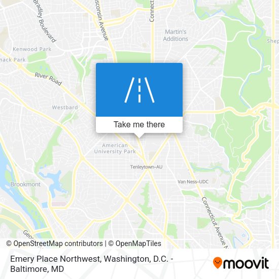 Mapa de Emery Place Northwest