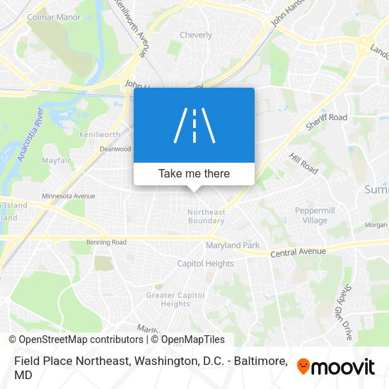 Field Place Northeast map