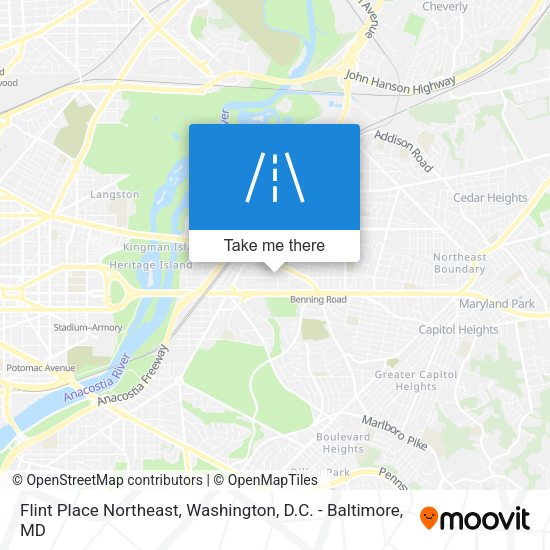 Flint Place Northeast map