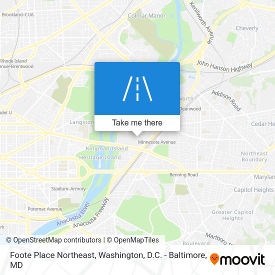 Foote Place Northeast map