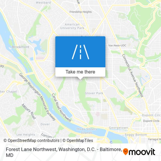 Forest Lane Northwest map