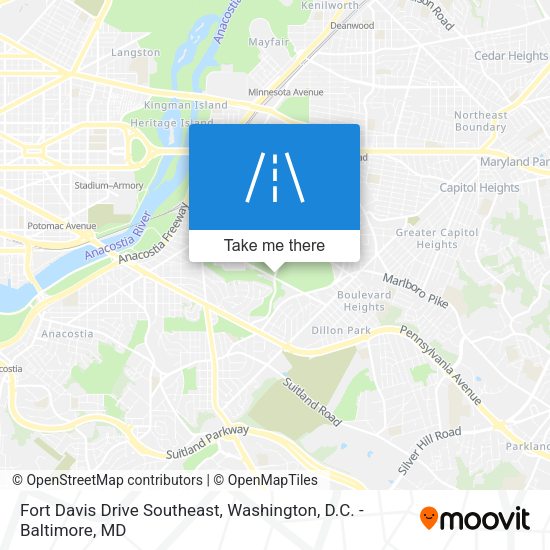 Mapa de Fort Davis Drive Southeast