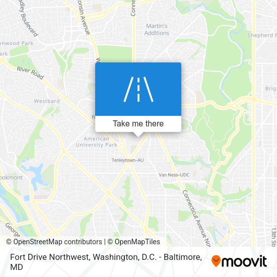 Fort Drive Northwest map