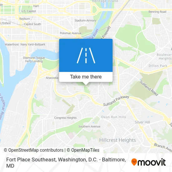 Fort Place Southeast map