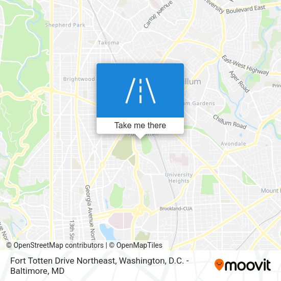 Fort Totten Drive Northeast map