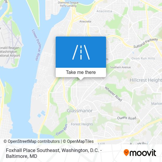 Foxhall Place Southeast map