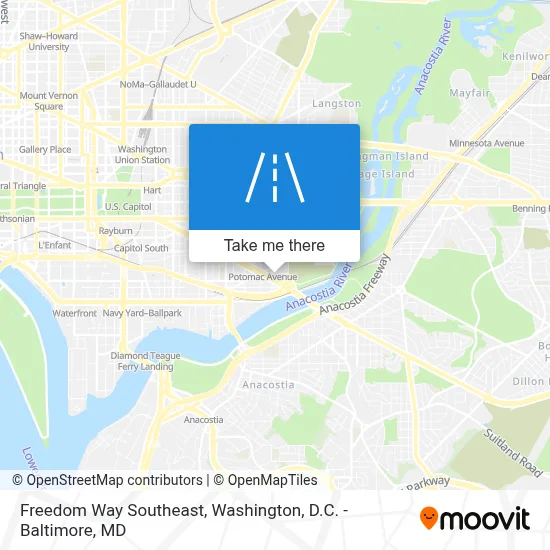 Freedom Way Southeast map