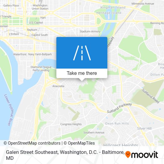 Galen Street Southeast map