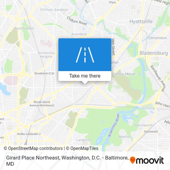 Girard Place Northeast map