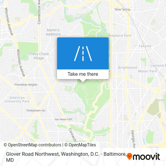 Mapa de Glover Road Northwest