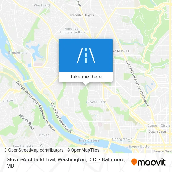 Glover-Archbold Trail map
