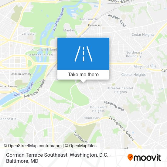 Mapa de Gorman Terrace Southeast
