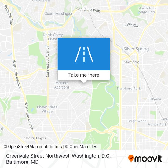 Mapa de Greenvale Street Northwest