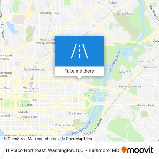 Mapa de H Place Northeast