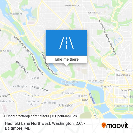 Mapa de Hadfield Lane Northwest