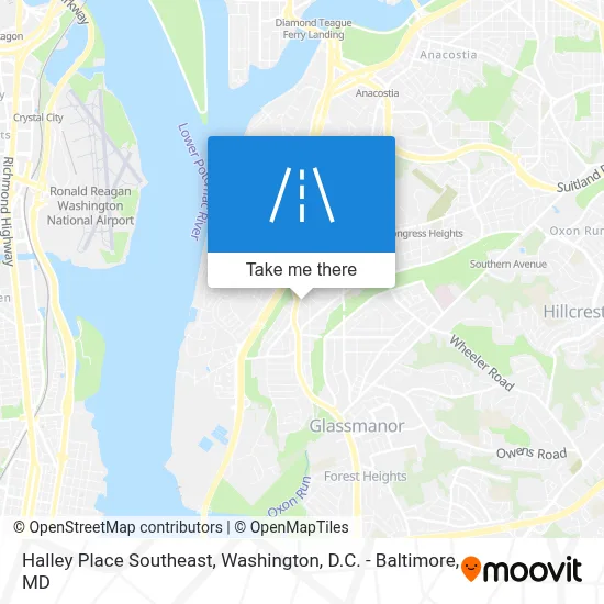 Halley Place Southeast map