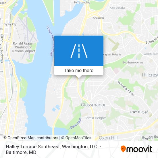 Mapa de Halley Terrace Southeast
