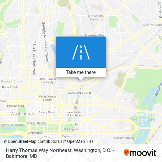 Mapa de Harry Thomas Way Northeast