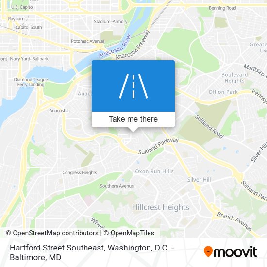 Hartford Street Southeast map