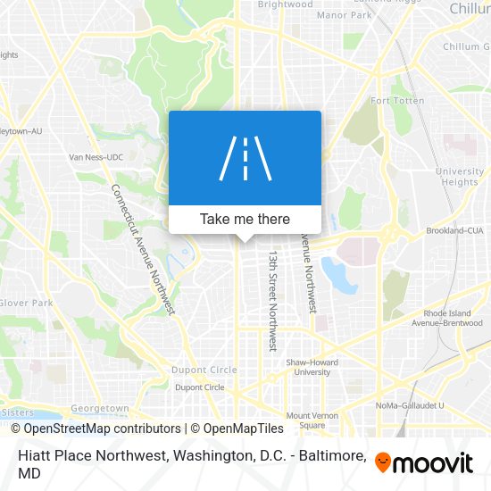 Mapa de Hiatt Place Northwest