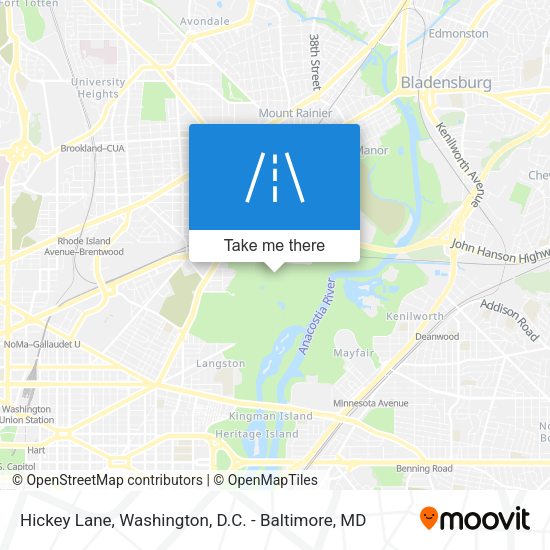 Hickey Lane map