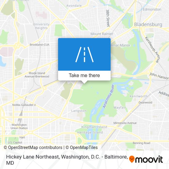 Hickey Lane Northeast map