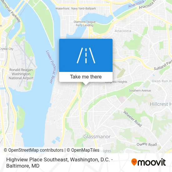 Highview Place Southeast map