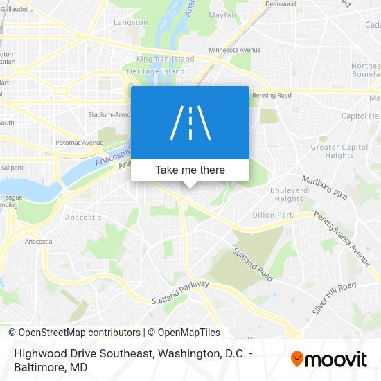 Mapa de Highwood Drive Southeast