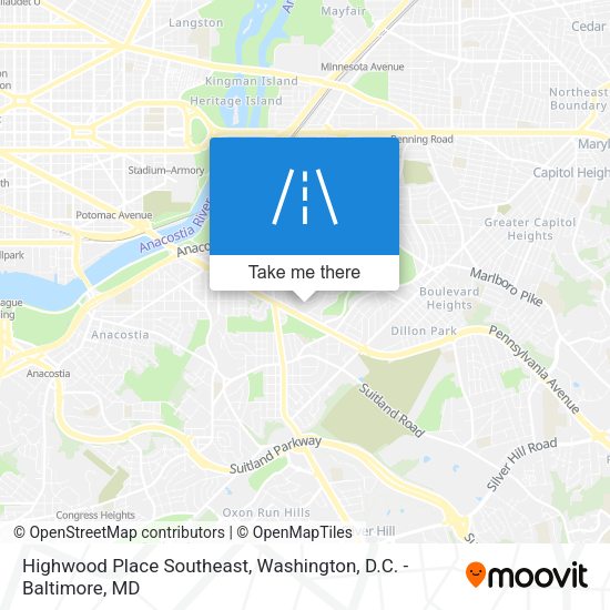 Highwood Place Southeast map