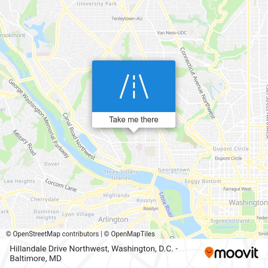 Hillandale Drive Northwest map