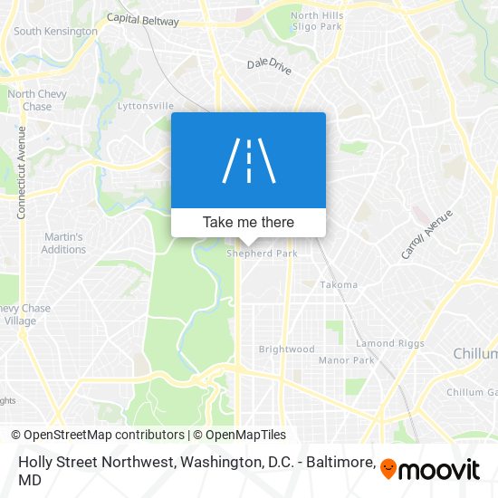 Holly Street Northwest map