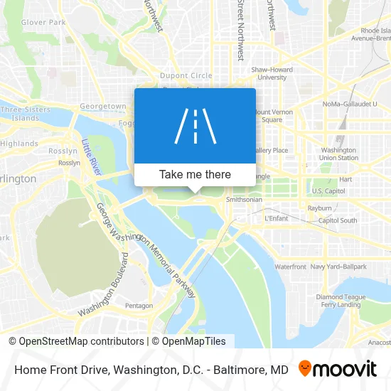 Home Front Drive map