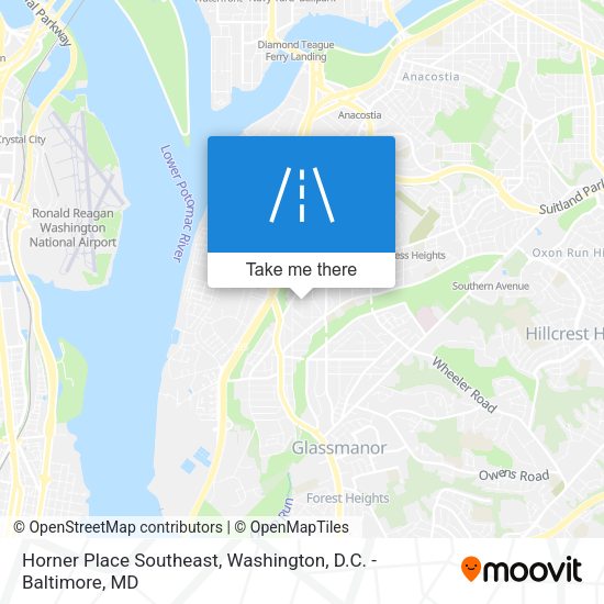 Horner Place Southeast map