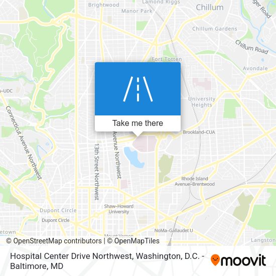 Mapa de Hospital Center Drive Northwest