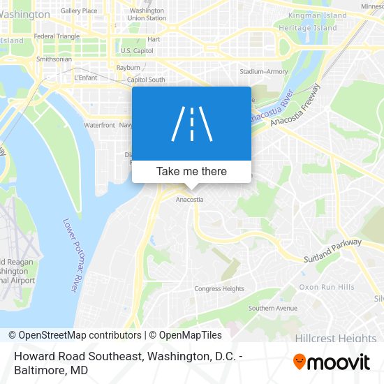 Mapa de Howard Road Southeast