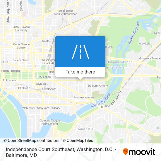 Mapa de Independence Court Southeast