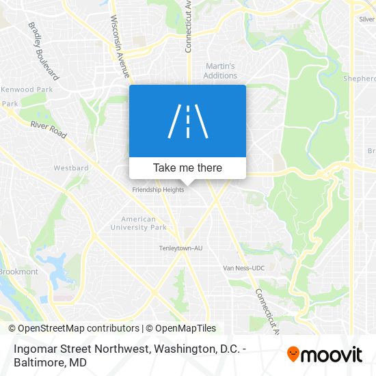 Ingomar Street Northwest map