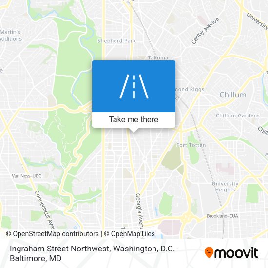 Mapa de Ingraham Street Northwest