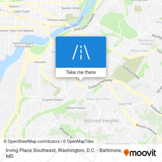 Irving Place Southeast map