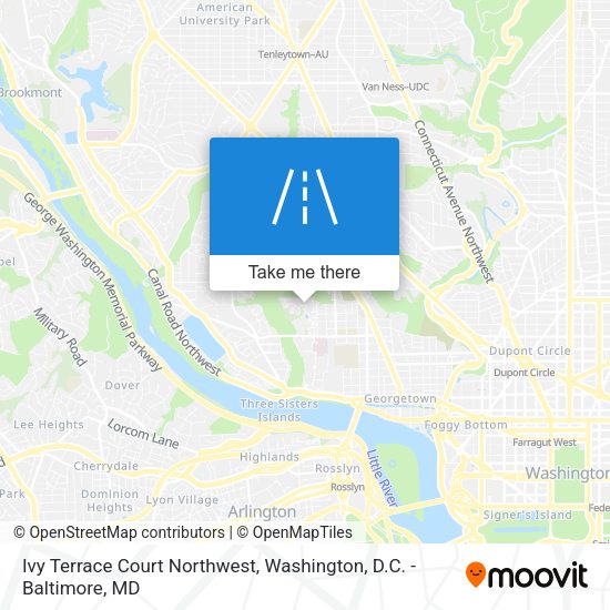 Mapa de Ivy Terrace Court Northwest