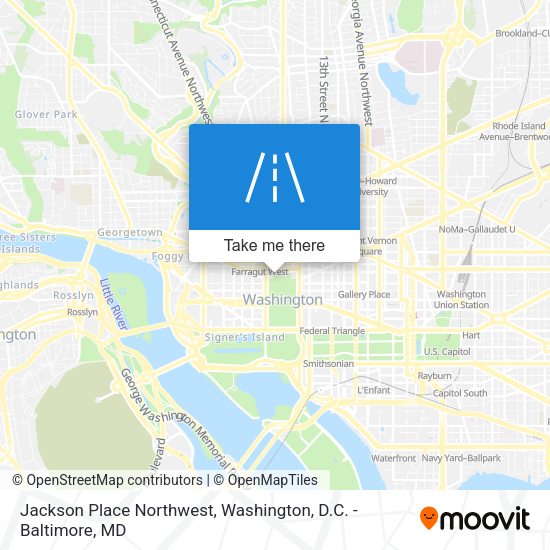 Jackson Place Northwest map