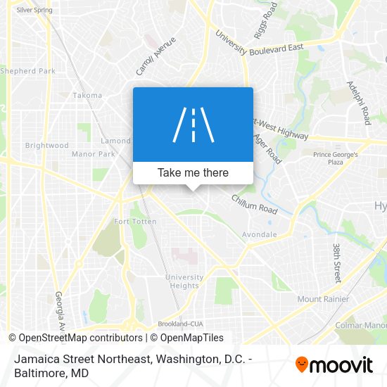 Mapa de Jamaica Street Northeast