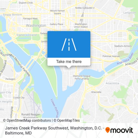James Creek Parkway Southwest map