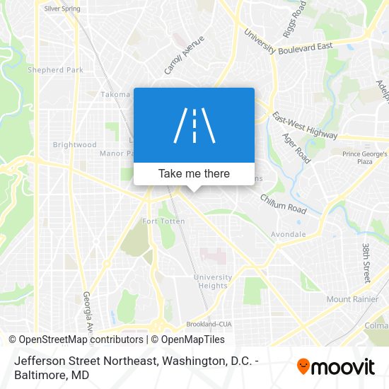 Mapa de Jefferson Street Northeast