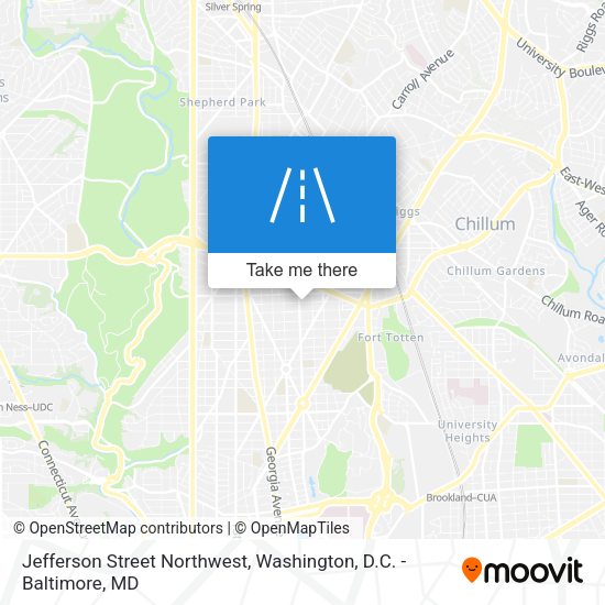 Jefferson Street Northwest map